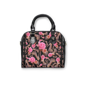 Shoulder Handbag 'Black Rose'