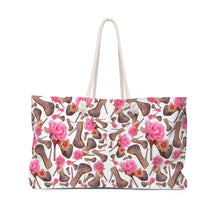 Load image into Gallery viewer, Weekender Bag Tes &#39;Rose pink flower&#39;

