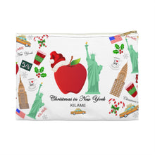 Load image into Gallery viewer, Accessory Pouch &#39;Christmas in New York Big Apple&#39;
