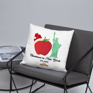 Pillow 'Christmas in New York Big Apple'