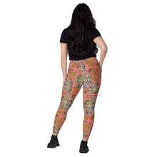 Load image into Gallery viewer, Crossover leggings with pockets XS-6XL &#39;Kilame Couture Pink&#39;
