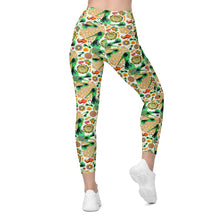 Load image into Gallery viewer, Crossover leggings with pockets &#39;Amalfi&#39;
