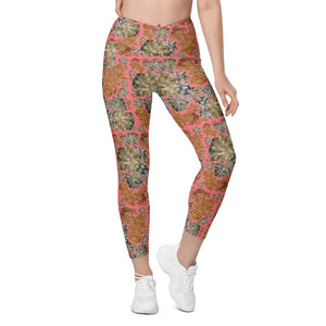 Crossover leggings with pockets XS-6XL 'Kilame Couture Pink'