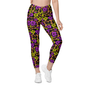 Crossover leggings with pockets 'Pesela'