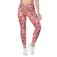 Load image into Gallery viewer, Crossover leggings with pockets &#39;Gelato Italiano&#39;
