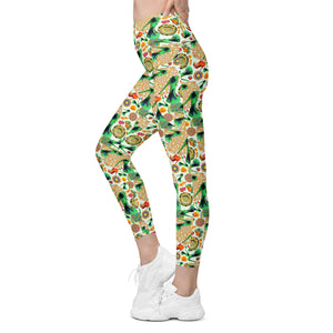 Crossover leggings with pockets 'Amalfi'