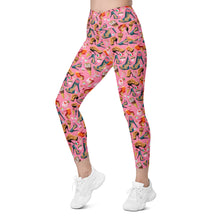 Load image into Gallery viewer, Crossover leggings with pockets &#39;Gelato Italiano&#39;
