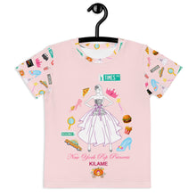 Load image into Gallery viewer, Kids crew neck t-shirt &#39;Pink Princess&#39; 2-7
