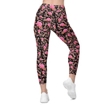 Load image into Gallery viewer, Leggings with pockets &#39;Black Rose&#39;
