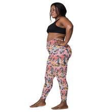 Load image into Gallery viewer, Leggings with pockets Coral &#39;Fashion Sea&#39;
