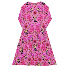 Load image into Gallery viewer, Long sleeve midi dress &#39;Orchidee&#39;
