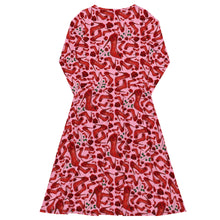 Load image into Gallery viewer, Long sleeve midi dress &#39;Heart love&#39;
