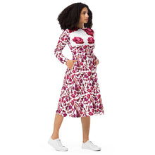 Load image into Gallery viewer, Long sleeve midi dress &#39;Pink Diva&#39;
