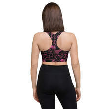 Load image into Gallery viewer, Longline sports bra &#39;Pink crystals shoes&#39;
