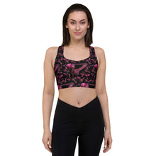Load image into Gallery viewer, Longline sports bra &#39;Pink crystals shoes&#39;
