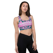 Load image into Gallery viewer, Longline sports bra &#39;Always busy&#39;
