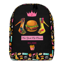 Load image into Gallery viewer, Backpack Hamburger &#39;Pop Princess&#39;
