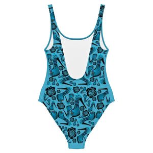 One-Piece Swimsuit 'Travel blogger'