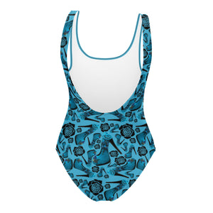 One-Piece Swimsuit 'Travel blogger'