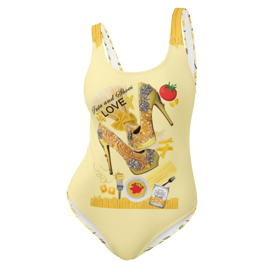 One-Piece Swimsuit 'Pasta and shoes'