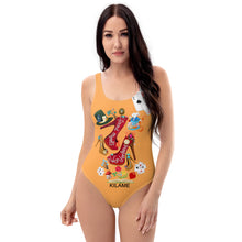 Load image into Gallery viewer, One-Piece Swimsuit &#39;Down the rabbit hole&#39;
