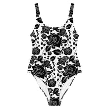 Load image into Gallery viewer, One-Piece Swimsuit &#39;Black Roses&#39;
