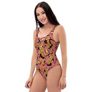 One-Piece Swimsuit 'Pink boss'