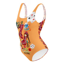 Load image into Gallery viewer, One-Piece Swimsuit &#39;Down the rabbit hole&#39;
