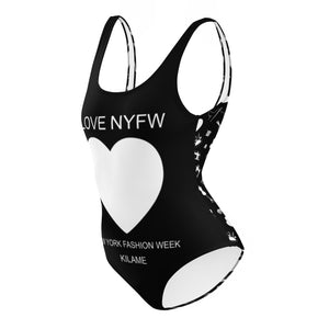 One-Piece Swimsuit 'I love NYFW'