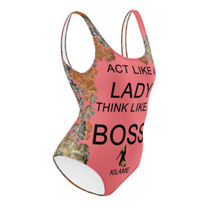 One-Piece Swimsuit Dias 'Think like a Boss'