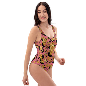 One-Piece Swimsuit 'Pink boss'