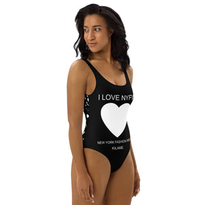 One-Piece Swimsuit 'I love NYFW'