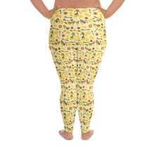 Load image into Gallery viewer, Plus Size Leggings Ravioli &#39;Pasta and shoes&#39;
