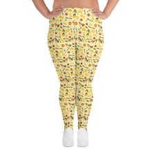 Load image into Gallery viewer, Plus Size Leggings Ravioli &#39;Pasta and shoes&#39;
