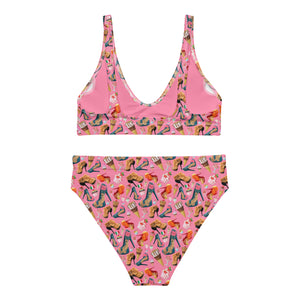 Recycled high-waisted bikini 'Gelato Italiano'