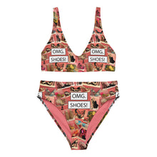 Load image into Gallery viewer, Recycled high-waisted bikini &#39;OMG. Shoes!&#39;
