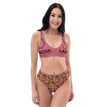 Load image into Gallery viewer, Recycled high-waisted bikini &#39;Pink boss&#39;
