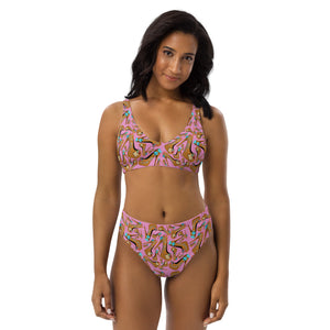 Recycled high-waisted bikini 'Eat me drink me' – melapa