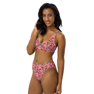 Recycled high-waisted bikini 'Gelato Italiano'