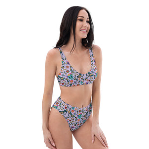 Recycled high-waisted bikini Wasi 'Viva la vida'