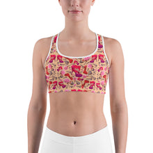 Load image into Gallery viewer, Sports bra &#39;Flowers mix shoes&#39;
