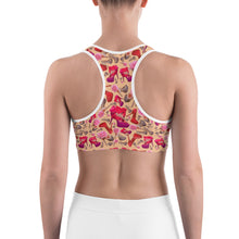 Load image into Gallery viewer, Sports bra &#39;Flowers mix shoes&#39;
