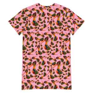 T-shirt dress 'Pink Pop'