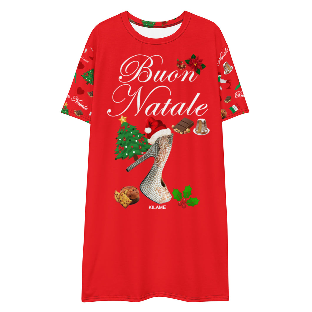 T-shirt dress 'Buon Natale'