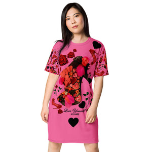 T-shirt dress 'Deep Love'