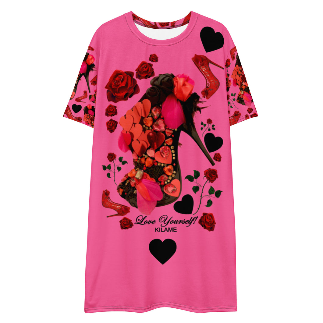 T-shirt dress 'Deep Love'