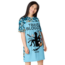 Load image into Gallery viewer, T-shirt dress &#39;Travel Blogger Girl&#39;
