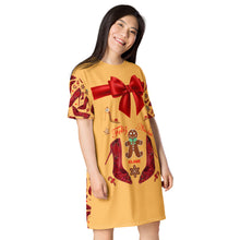 Load image into Gallery viewer, T-shirt dress &#39;Feliz Navidad&#39;
