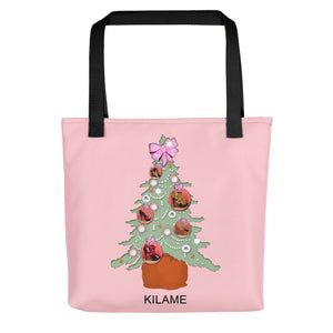 Tote bag 'Pink Christmas'