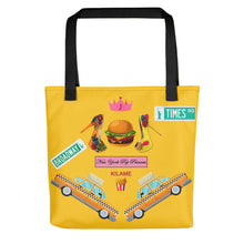 Load image into Gallery viewer, Tote bag Yellow &#39;Taxi&#39;
